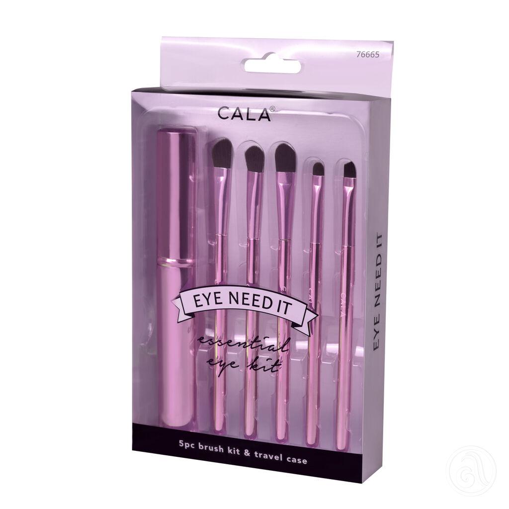 Cala Set četkica za šminkanje Eye Need It, Metalik Roza