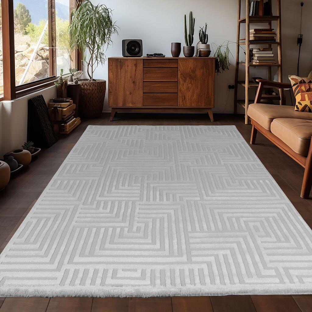 Conceptum Hypnose tepih, 80x150cm, srebrna boja