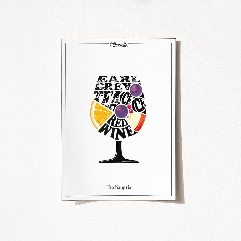 Wallity Poster Čaj Sangria-2054, 29,7x42cm