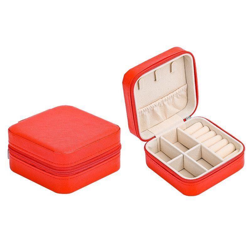 Aberto Design Kutija za nakit, 10x10x5.5cm, Crvena