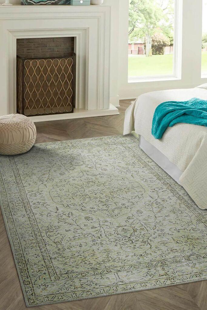 Conceptum Hypnose tepih Folk Chenille 27, 75x150cm, svijetlozelena