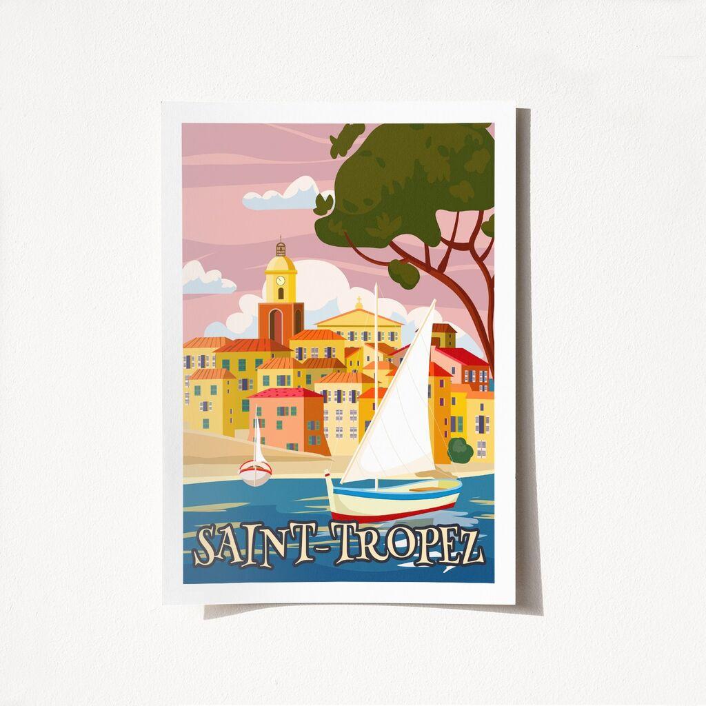 Poster Wallity Saint Tropez-2008, 29,7x42cm