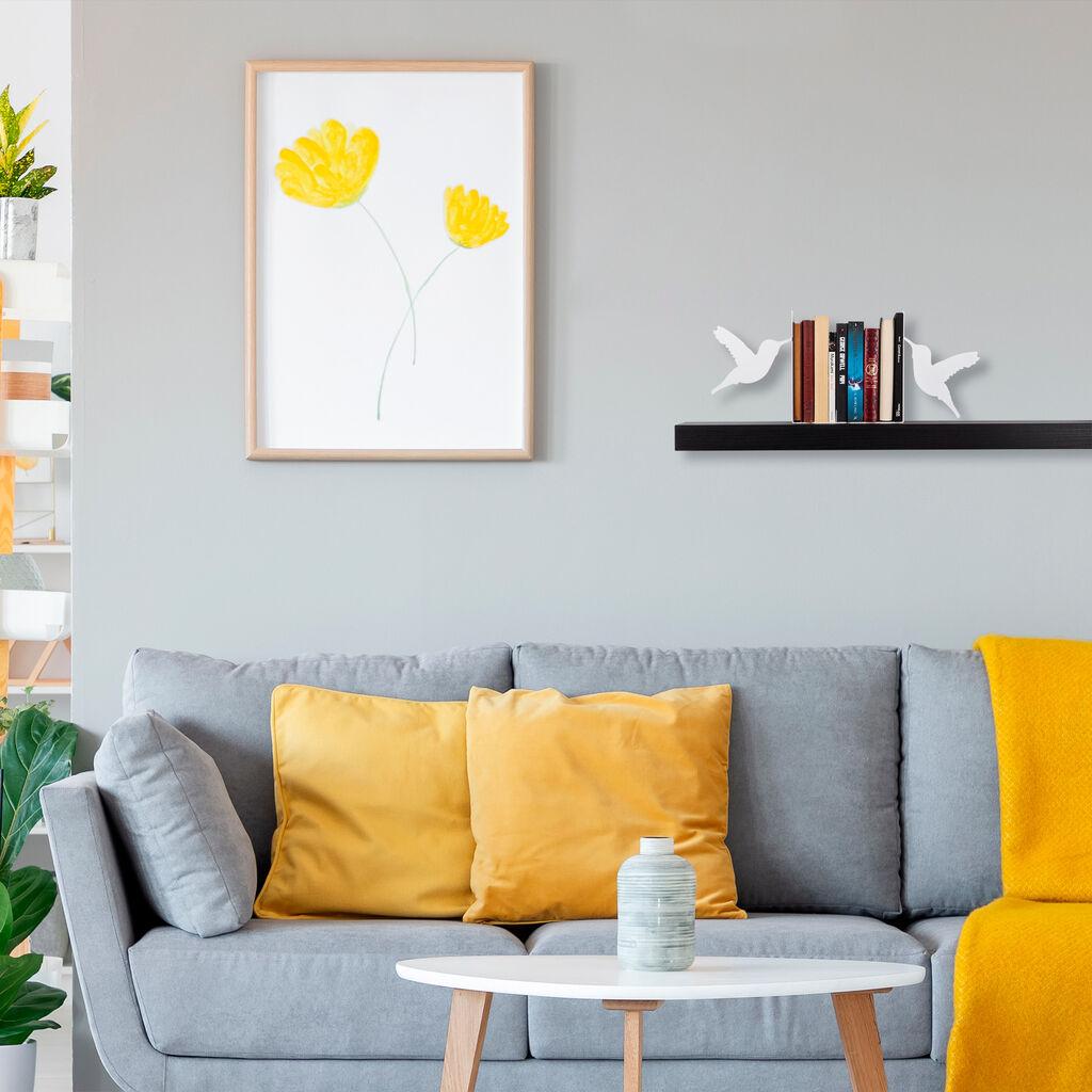 Aberto Design Držač za knjige 11, 42.5x14x22cm, Bijeli