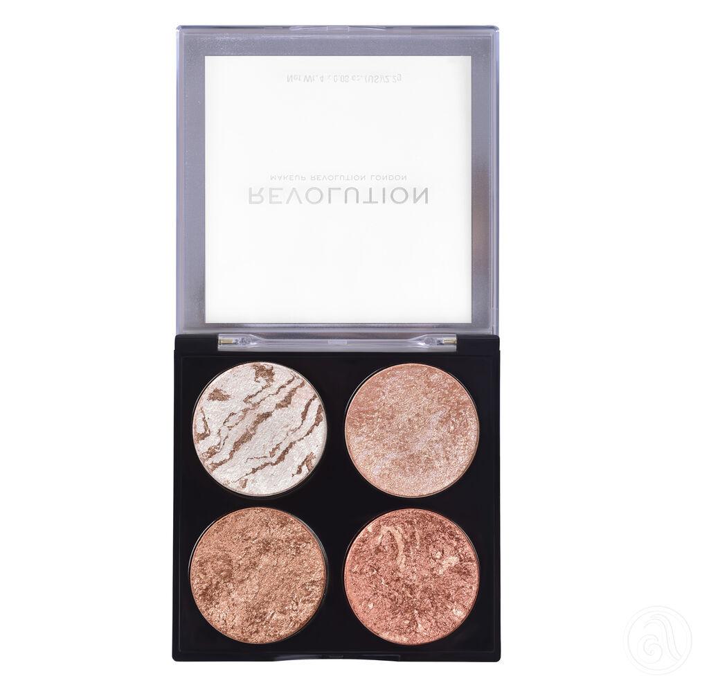 Makeup Revolution Mini paleta bronzera i hajlajtera Cheek Kit Don't Hold Back, 8.8g