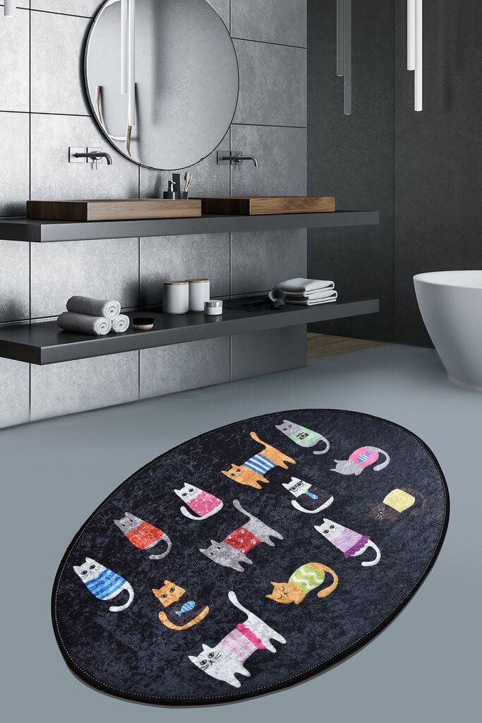 Conceptum Hypnose Tepih Crne Mačke, 60x90cm, Šareni