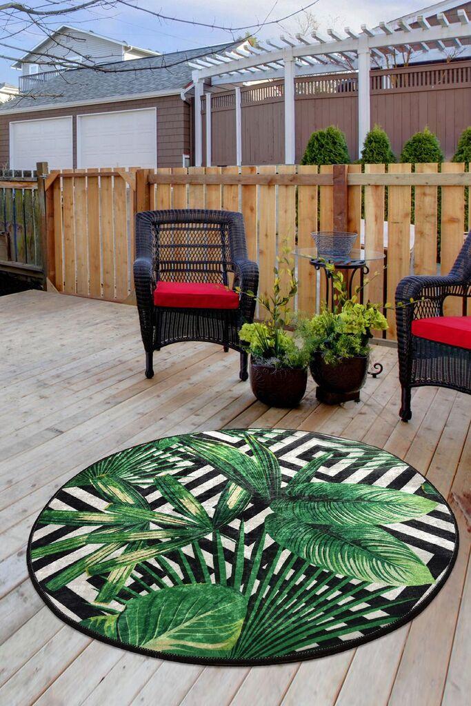 Conceptum Hypnose Carpet Tropic, O100cm, zelena