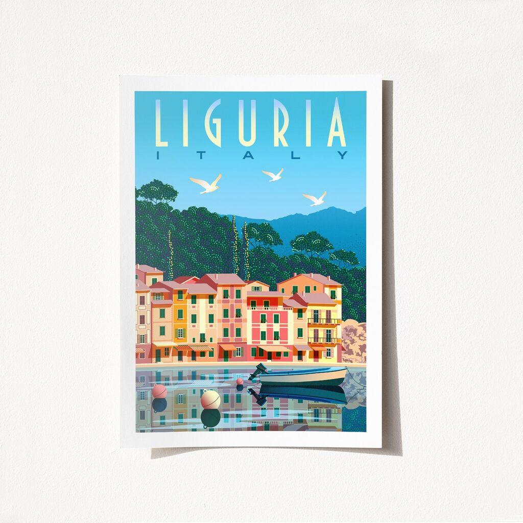 Poster Wallity Ligurija-1973, 29,7x42cm
