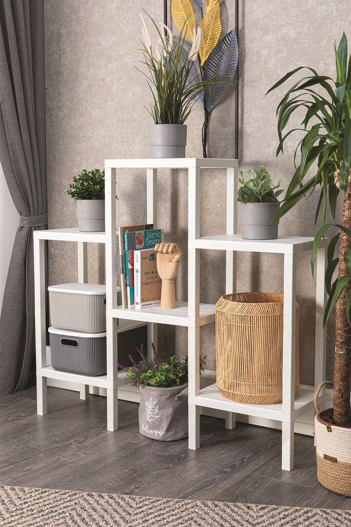 Aberto Design Plastična polica OMS-1108, 108x100x29cm, Bijela