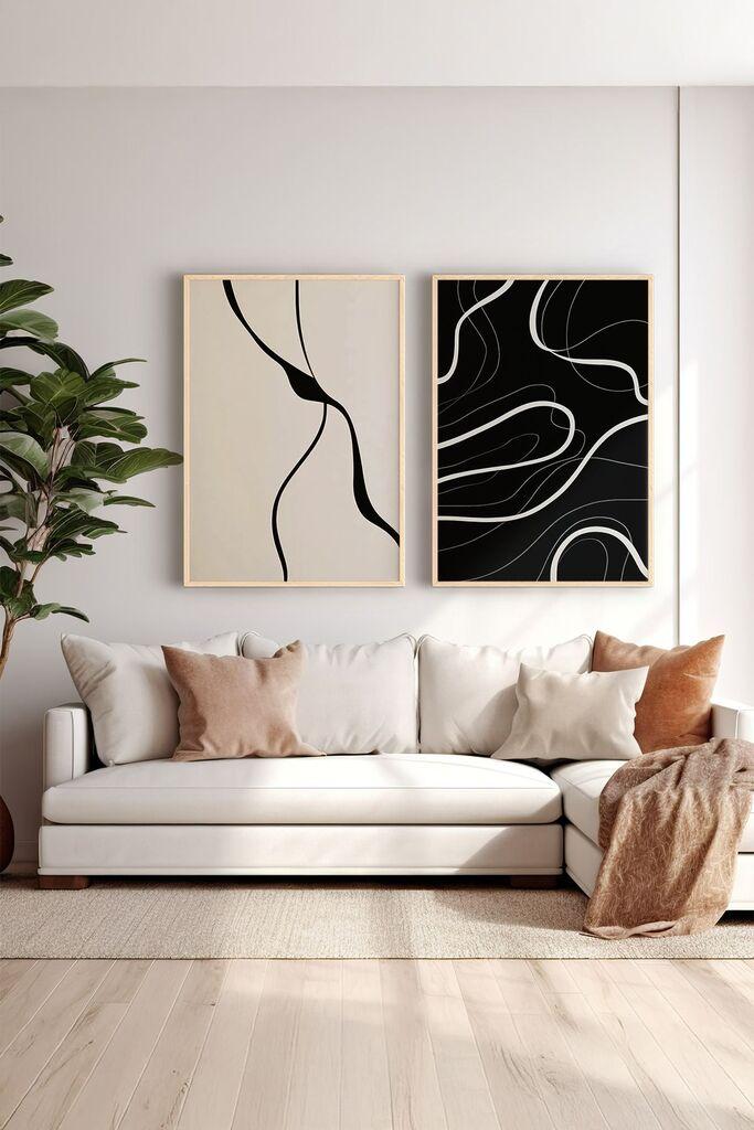 Uokvirena slika Wallity Ersy2Limodel10, 33x48 cm, 2 dijela