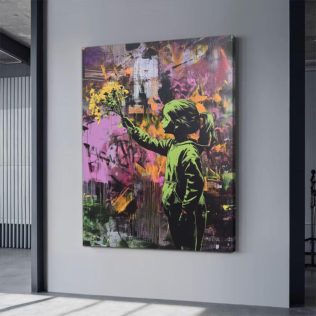 Wallity platno za slike neon 11, 45x70 cm