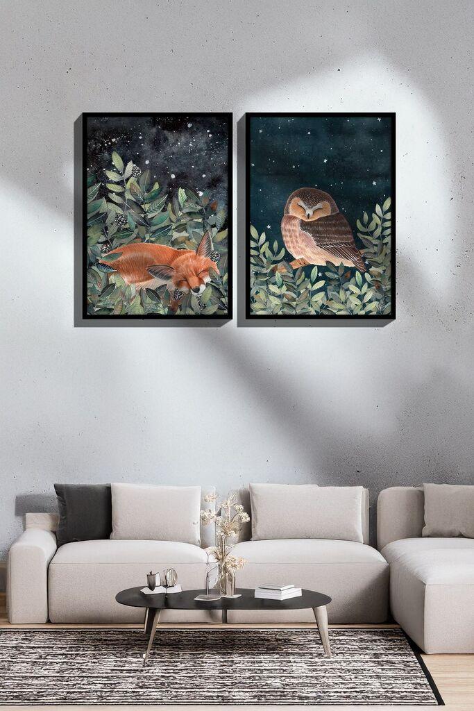 Uokvirena slika Wallity Ersy2Limodel33, 33x48 cm, 2 dijela