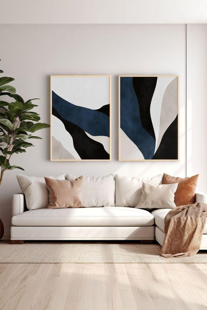 Uokvirena slika Wallity Ersy2Limodel39, 33x48 cm, 2 dijela