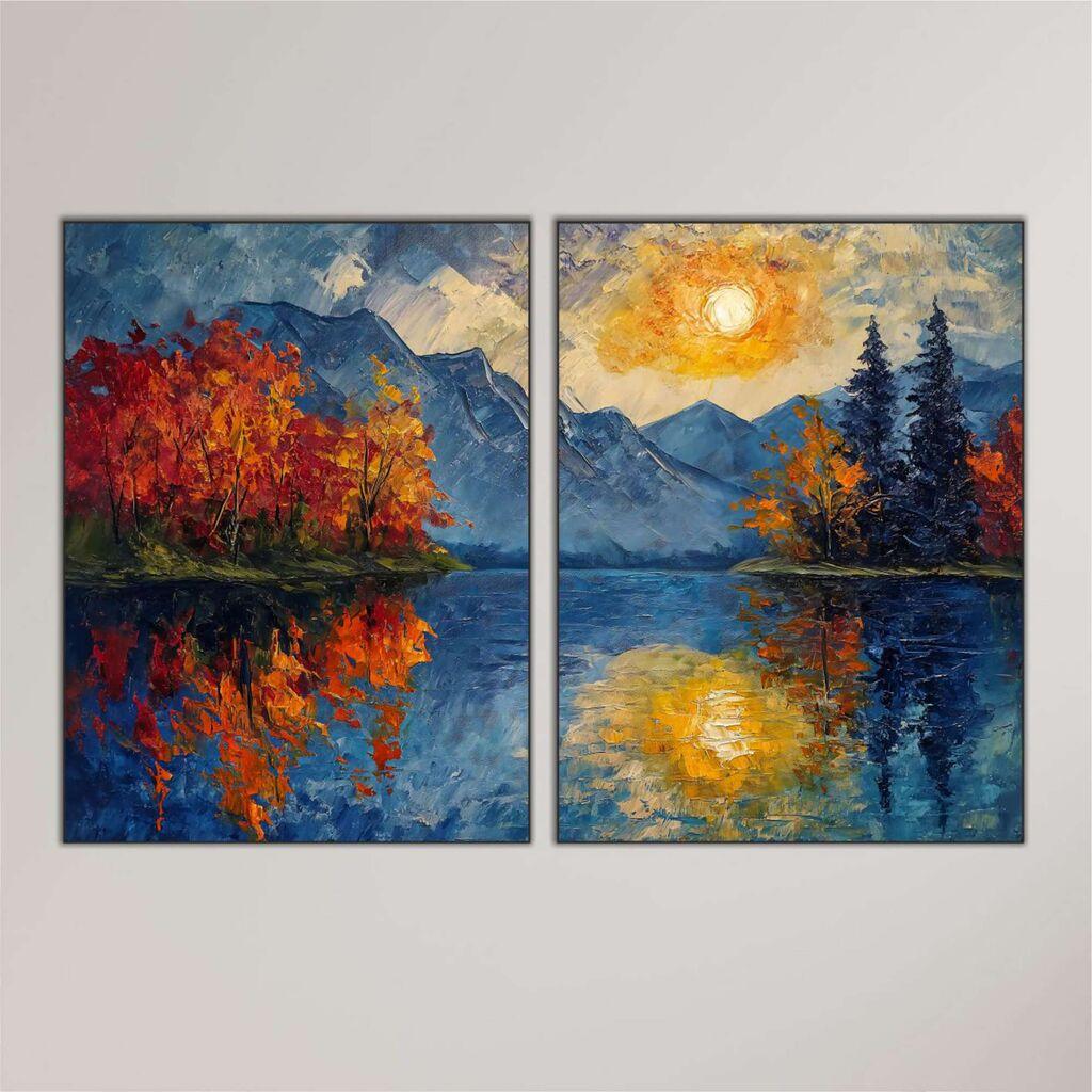 Wallity slika Mdf-00121, 40x60 cm, 2 dijela