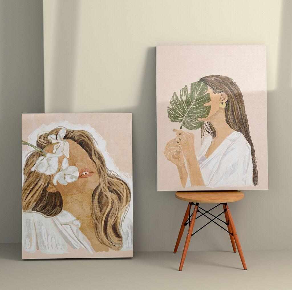 Zidna slika 2KNV4266, 50x70 cm, 2 dijela