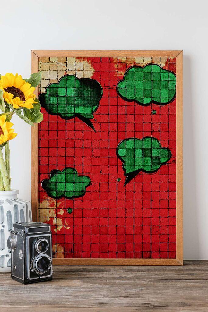 Uokvirena slika Wallity Popmosaic26, 33x48 cm