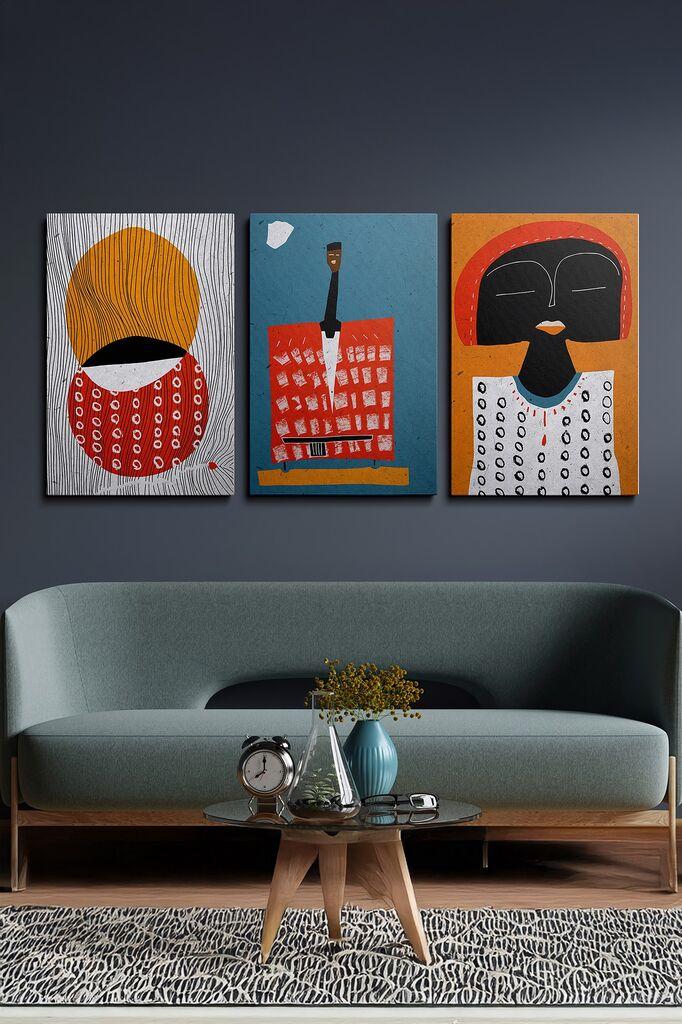 Wallity Slika Ersycnvs3, 50x70 cm, 3 dijela