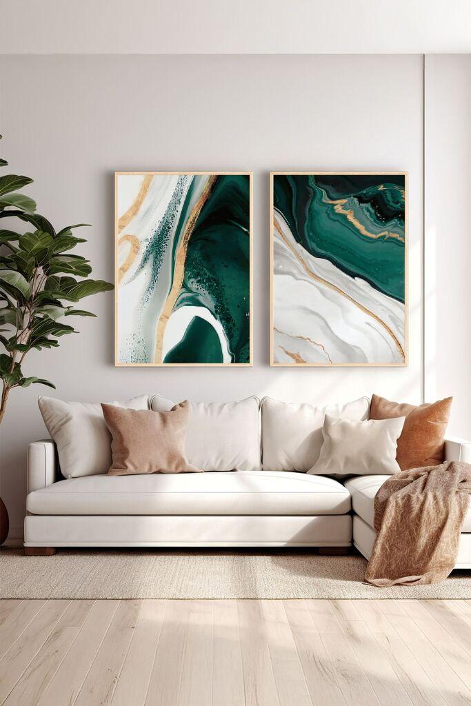 Uokvirena slika Wallity Ersy2Limodel4, 33x48 cm, 2 dijela