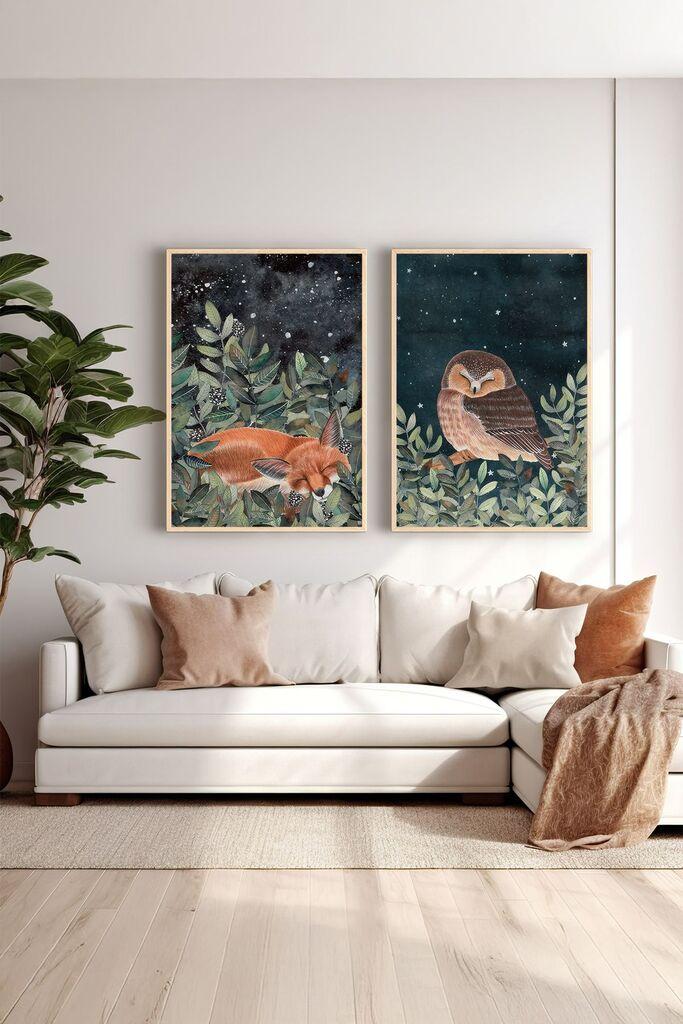 Uokvirena slika Wallity Ersy2Limodel33, 33x48 cm, 2 dijela