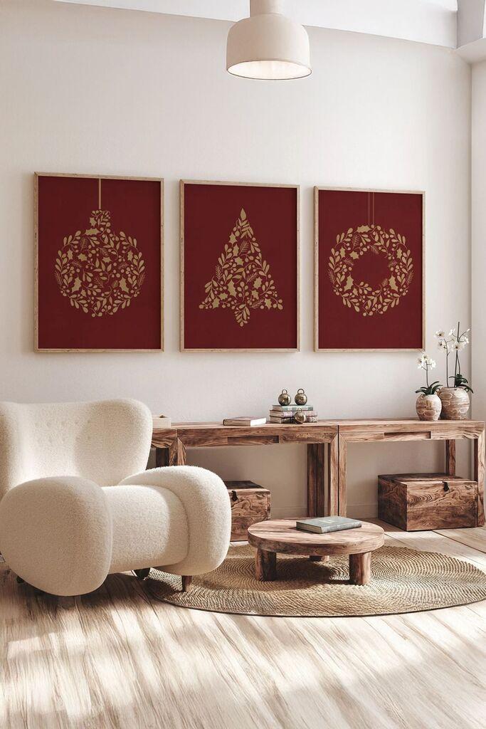 Uokvirena slika Wallity Nwyearmdl10, 33x48 cm, 3 dijela