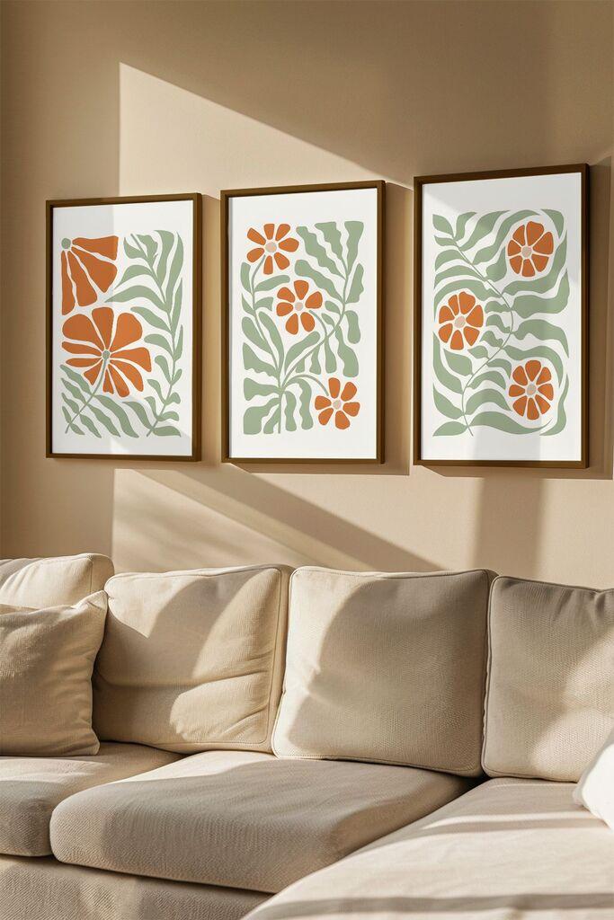 Wallity Uramljena slika Artvmodel9, 33x48 cm, 3 dijela