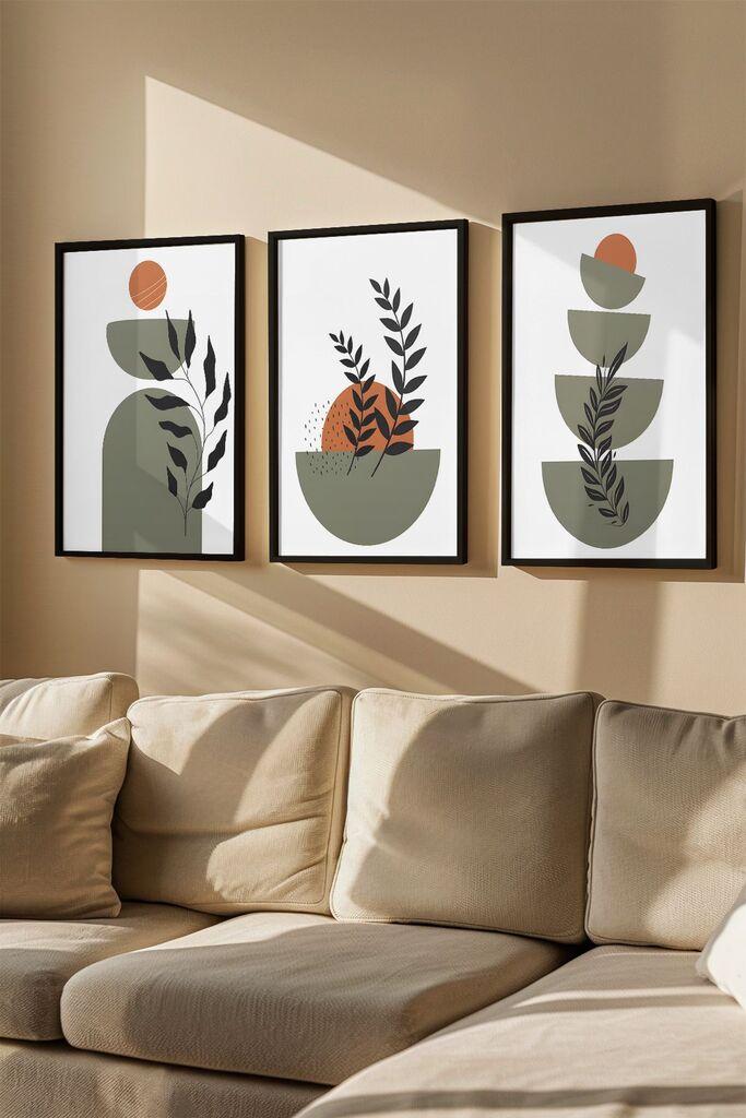 Wallity Uramljena slika Artvmodel6, 33x48 cm, 3 dijela