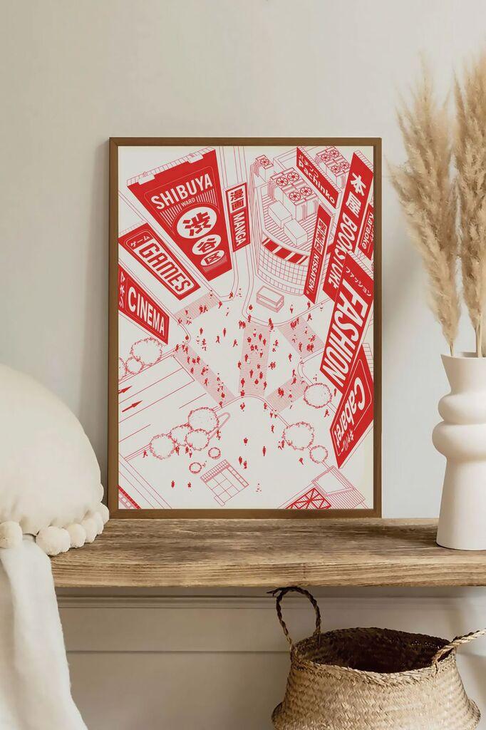 Uokvirena slika Wallity Lmnmdlkahve21, 33x48 cm