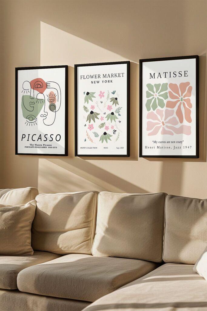 Wallity Uramljena slika Artvmodel3, 33x48 cm, 3 dijela