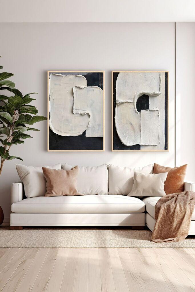 Uokvirena slika Wallity Ersy2Limodel12, 33x48 cm, 2 dijela