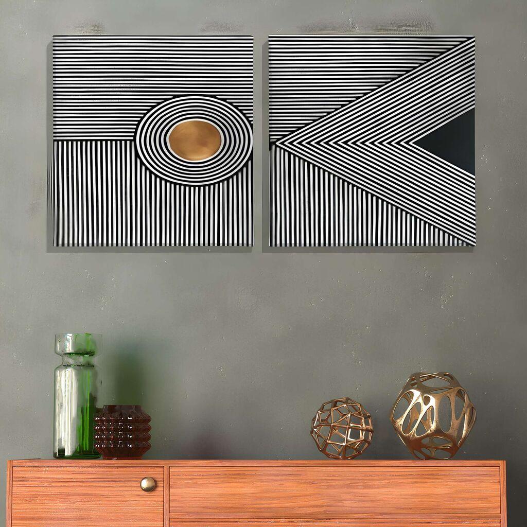 Wallity Slika ASR_CNV2-23, 50x50cm, 2 dijela