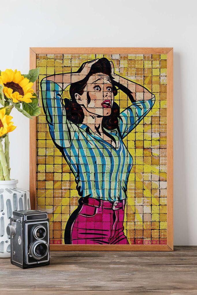 Uokvirena slika Wallity Popmosaic14, 33x48 cm