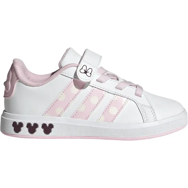 Adidas Patike za djevojčice Grand Court Minnie El K, bijelo-roze