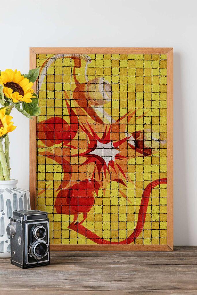 Wallity Popmosaic27 uokvirena slika, 33x48 cm