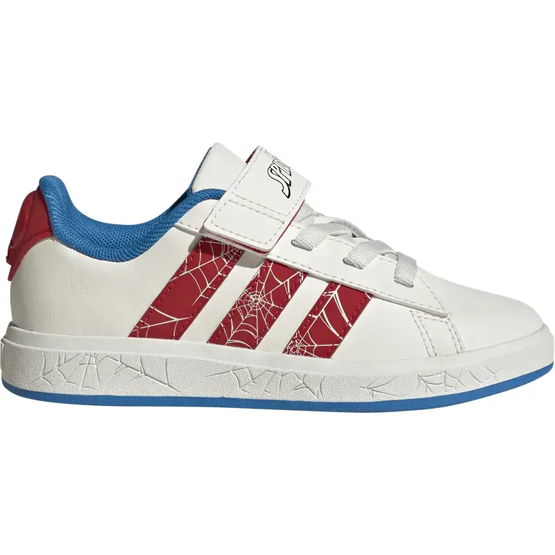 Adidas Patike za dječake Grand Court Spider-Man El K, bijelo-crvene