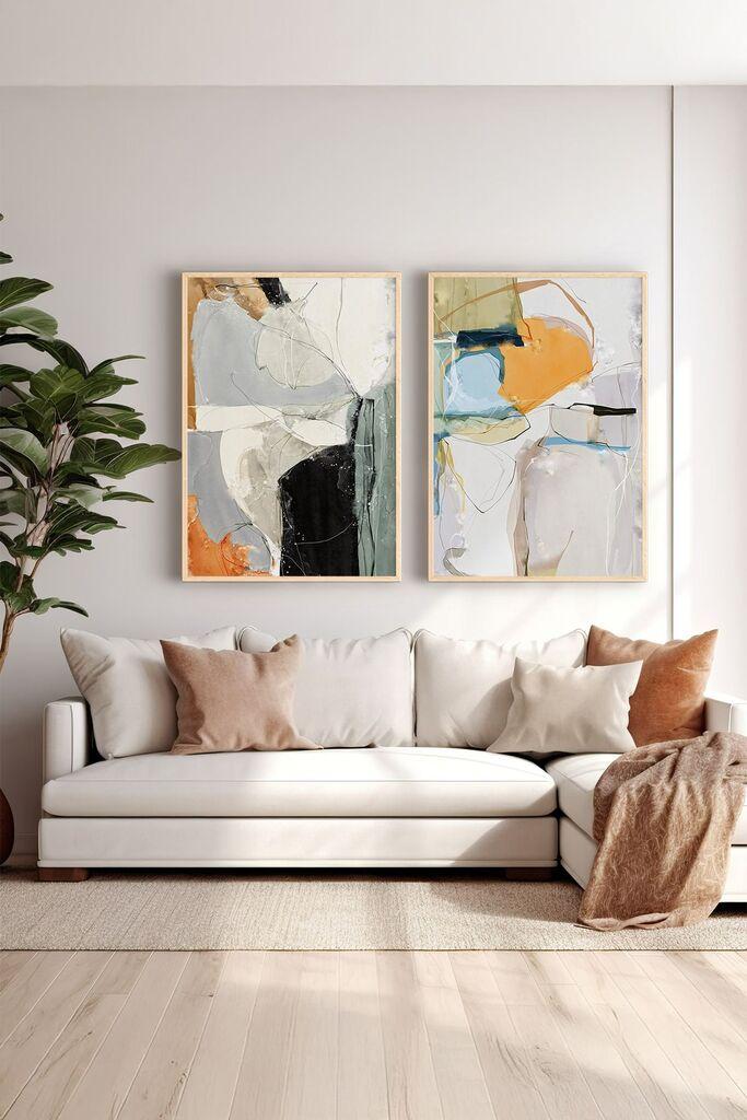 Uokvirena slika Wallity Ersy2Limodel3, 33x48 cm, 2 dijela