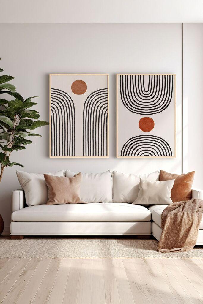 Uokvirena slika Wallity Ersy2Limodel11, 33x48 cm, 2 dijela