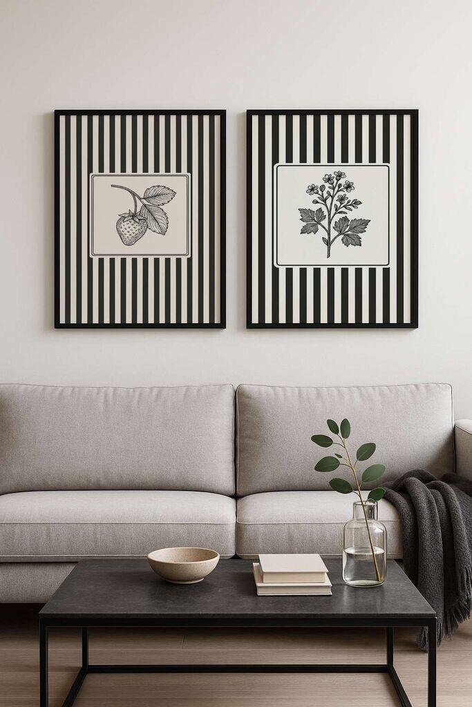 Wallity Uokvirena slika Czgl1-30 x 40, 30x40 cm, 2 dijela