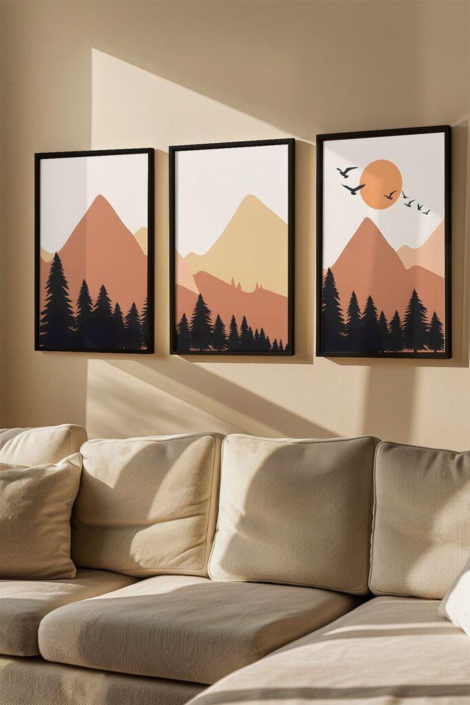 Uokvirena slika Wallity Artvmodel28, 33x48 cm, 3 dijela