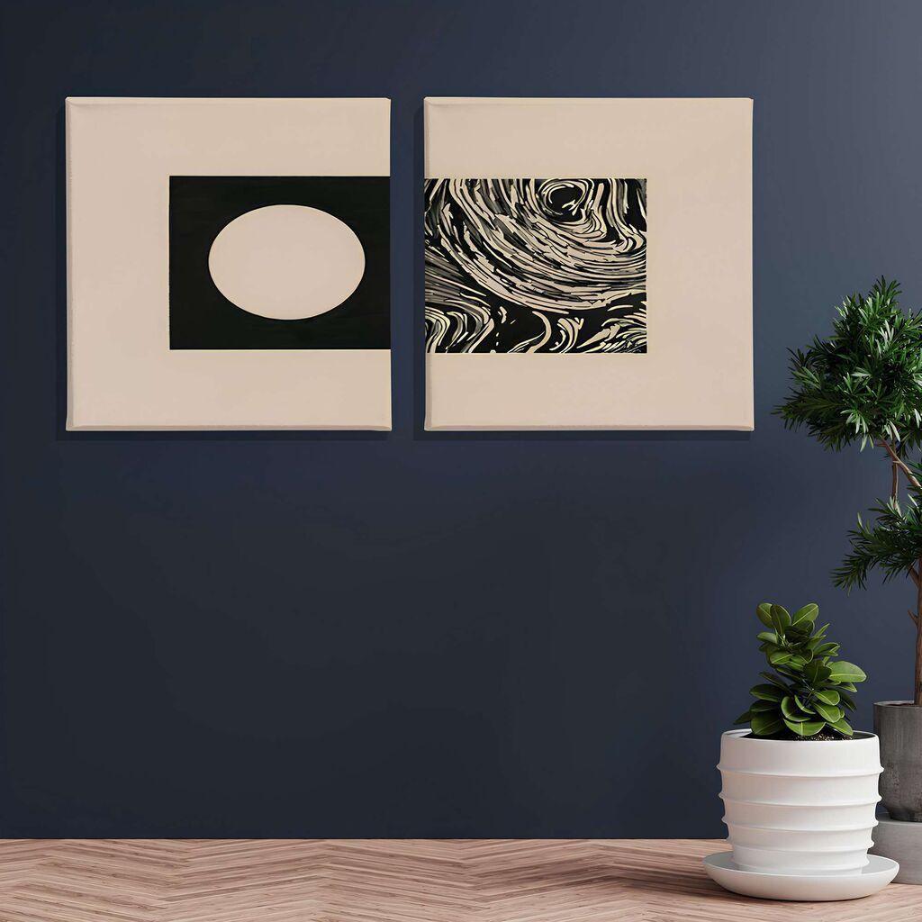 Zidna slika ASR_CNV2-22, 40x40cm, 2 dijela