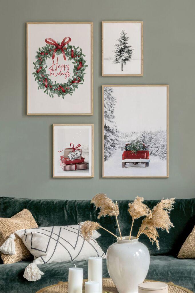 Uokvirena slika Wallity Nwyearmdl4, 33x48 cm, 4 dijela