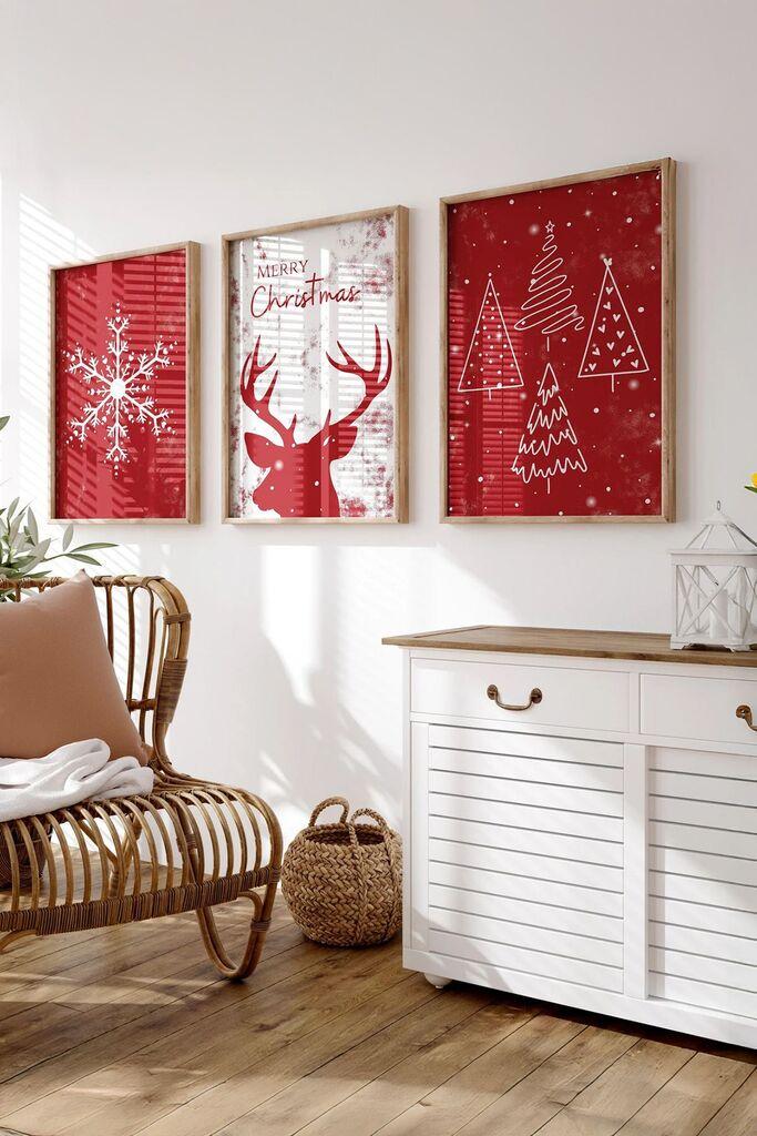 Wallity Uokvirena slika Nwyearmdl17, 33x48 cm, 3 dijela