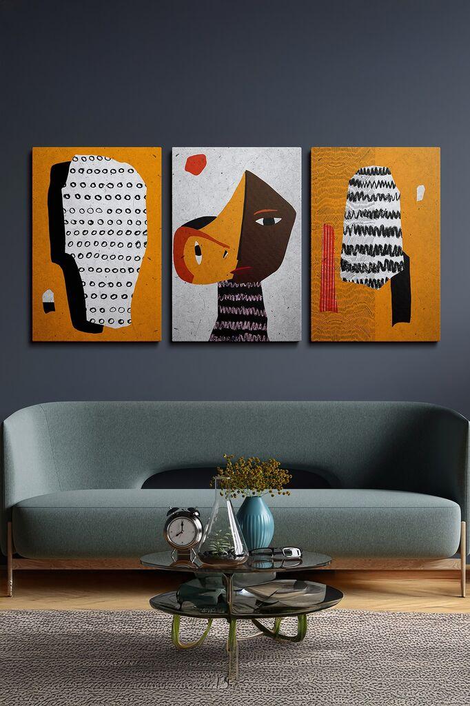 Wallity Slika Ersycnvs7, 70x100 cm, 3 dijela