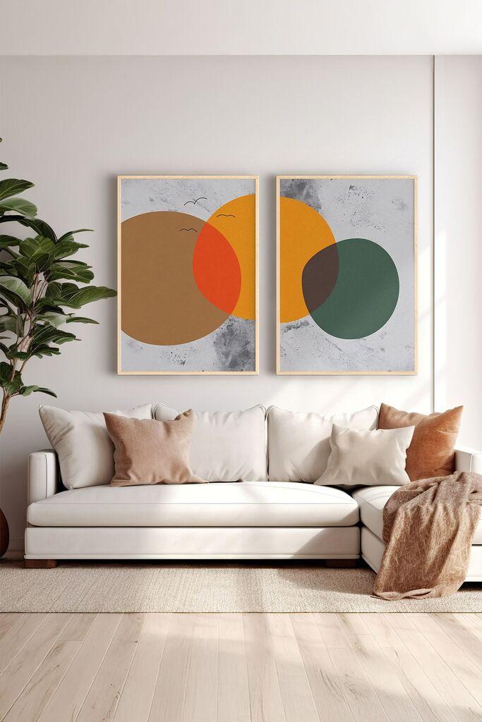 Uokvirena slika Wallity Ersy2Limodel8, 33x48 cm, 2 dijela