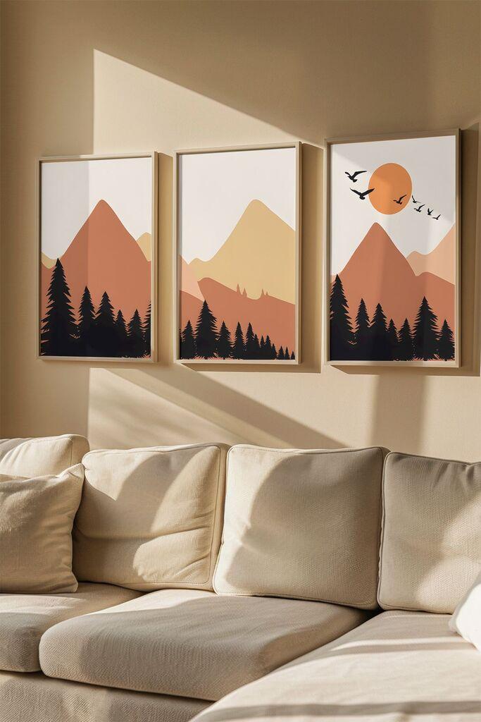 Uokvirena slika Wallity Artvmodel28, 33x48 cm, 3 dijela