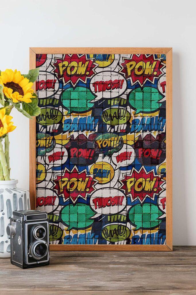 Uokvirena slika Wallity Popmosaic25, 33x48 cm