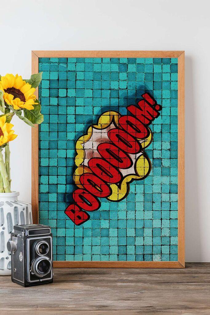 Wallity Popmosaic, 8 uramljenih slika, 33x48 cm