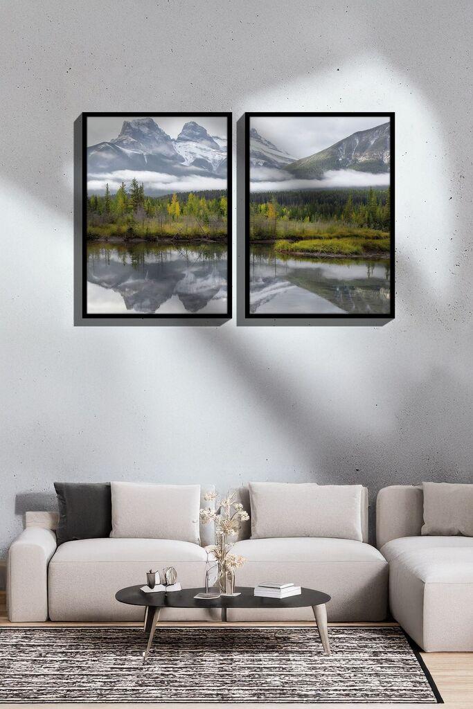 Wallity Uramljena slika Ersy2Limodel17, 33x48 cm, 2 dijela