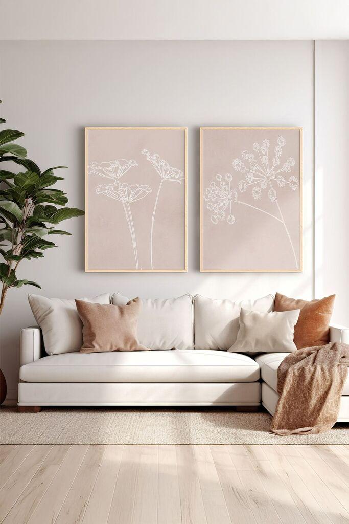 Uokvirena slika Wallity Ersy2Limodel45, 33x48 cm, 2 dijela