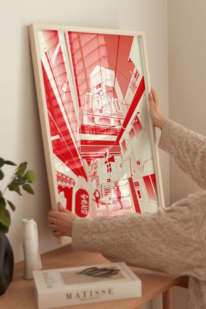 Uokvirena slika Wallity Lmnmdl14, 33x48 cm