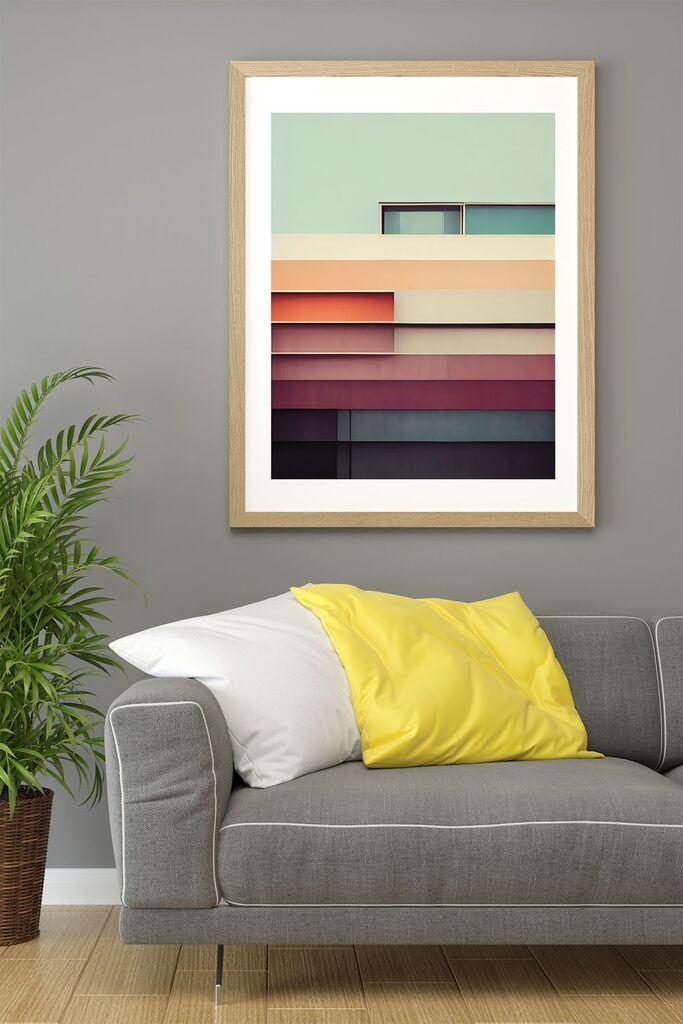 Uokvirena slika Wallity Lmnmdl18, 33x48 cm