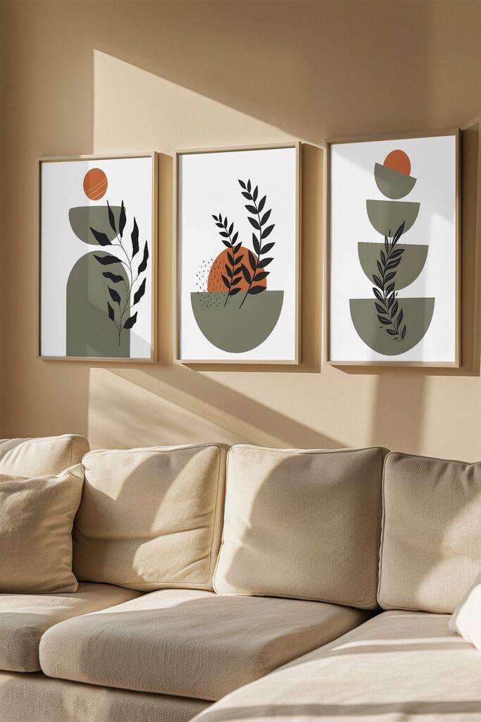 Uokvirena slika Wallity Artvmodel6, 33x48 cm, 3 dijela